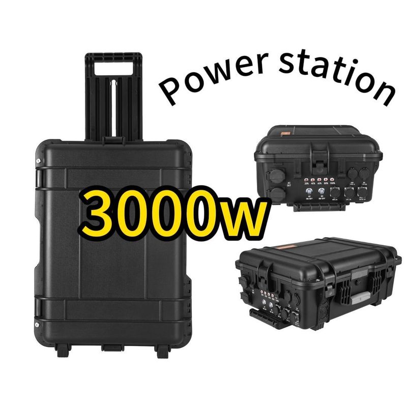 3000W 1000W Lithium Battery Outdoor Emergency Mobile Power Station Sertifikasi CE.Un38.3