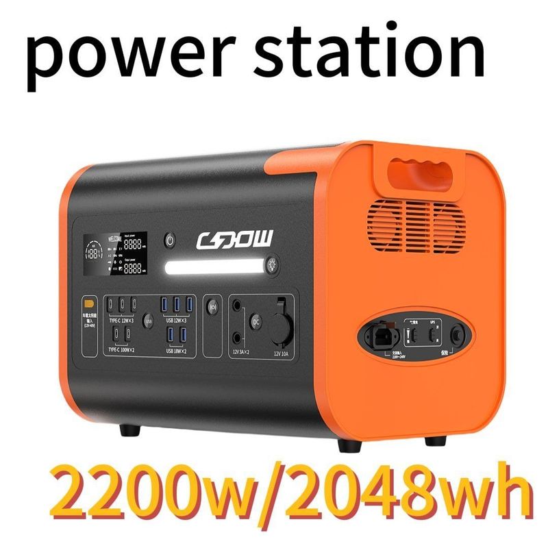 Stasiun tenaga surya portabel bersertifikat CE 2200W/2400W/3000W untuk kegiatan luar ruangan