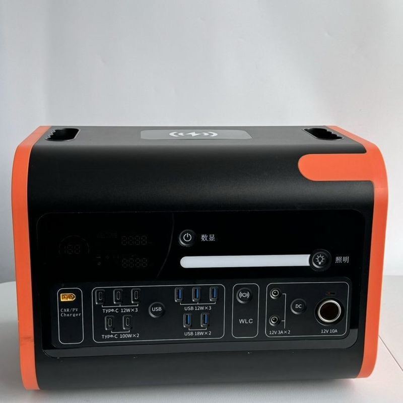1500W Fast Charge Mobile Power Station untuk penyimpanan energi surya dan pengisian nirkabel