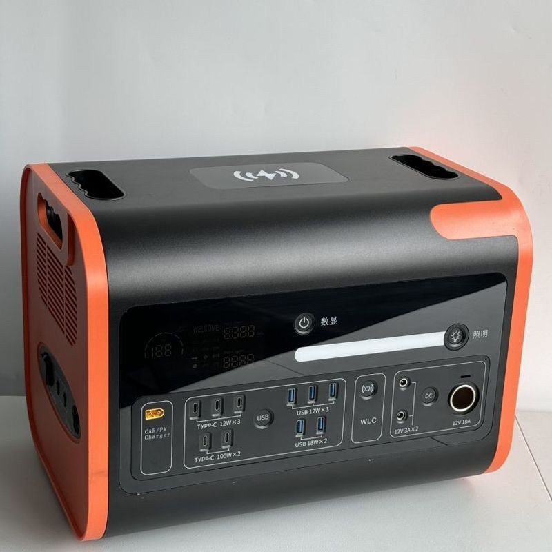 1500W Fast Charge 600W Portable Solar Energy Storage Generator dengan Stasiun Listrik 2200W
