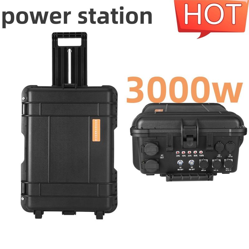 3000W Hot Solar Drone Power Station CE.Un38.3 Bersertifikat dan Kuat ABS Alloy Shell