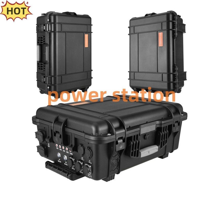 Hitam Disesuaikan 3000W/4000W/5000W/6000W/7000W Outdoor Fishing Portable Power Station