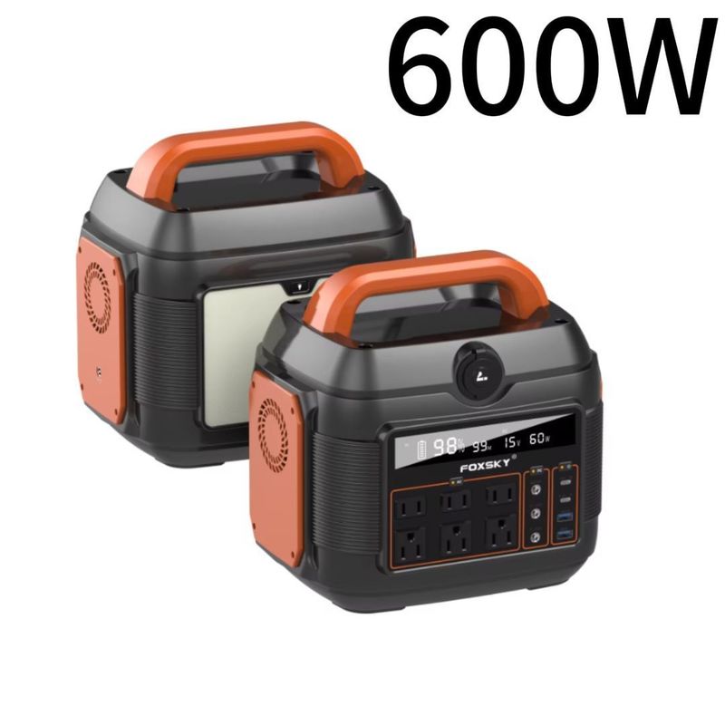 2024 Hot 600W/7000W Portable Power Station untuk perjalanan luar ruangan dan darurat keluarga