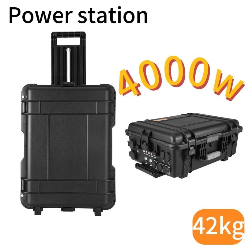3000W/3000wh AC DC C Tipe Baterai Daya Cadangan Darurat Stasiun Daya Portable Mudah