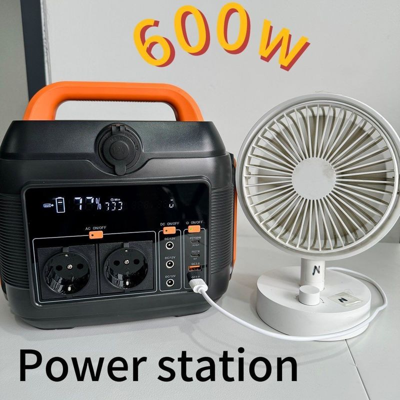 Hot 600W/576wh AC DC C-Type Battery Backup Power Darurat Portable Power Station