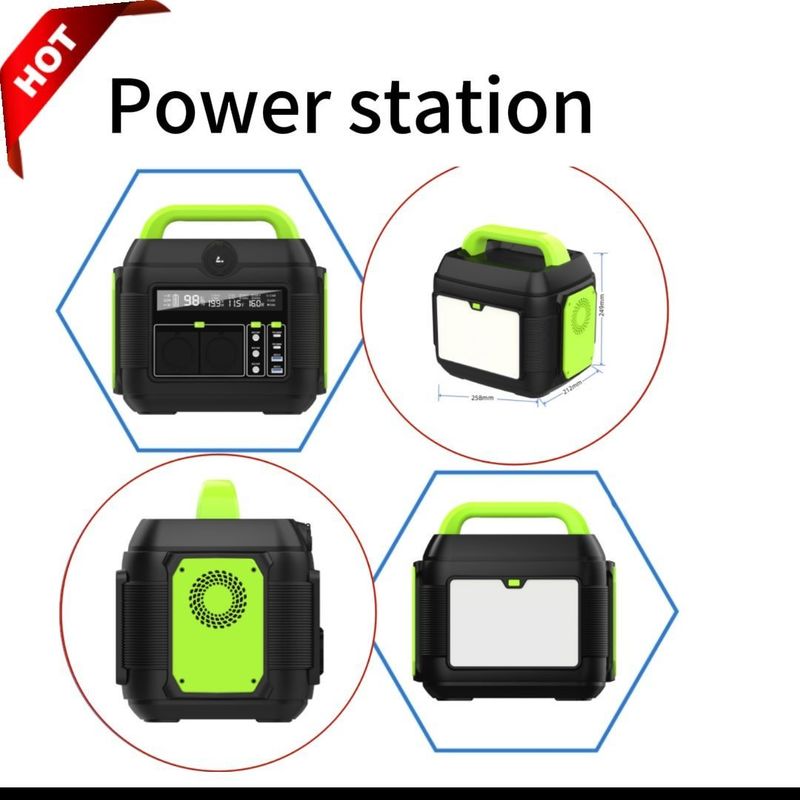 600W/576wh Pembangkit Listrik Darurat untuk Solusi Pasokan Listrik Luar dan Rumah