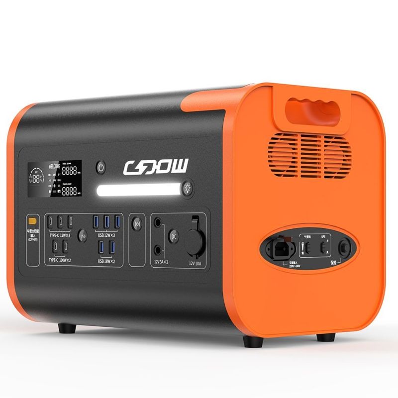 PBB AC Socket Portable Mobile Power 2200W Wireless Charging Solar Generator