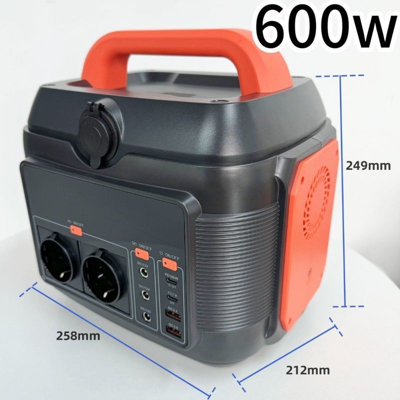 Stasiun listrik portabel darurat dengan output AC 220V 50Hz/110V 60Hz dan baterai lithium