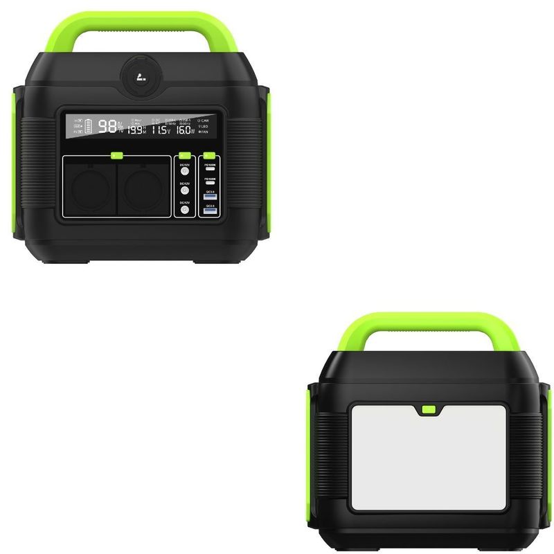 Hot 600W Outdoor Camping Portable Power Station dengan Lithium Iron Phosphate Battery