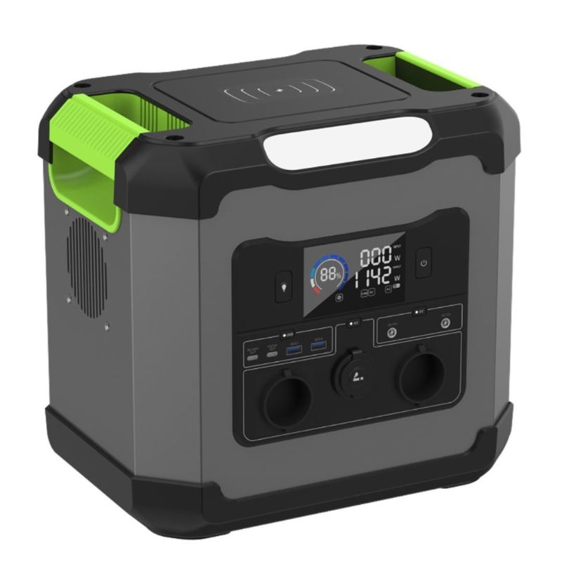 Energi Panas 1500W/2000W/1200W Stasiun Tenaga Surya Portable dengan Tipe C1 Output 12V/3A