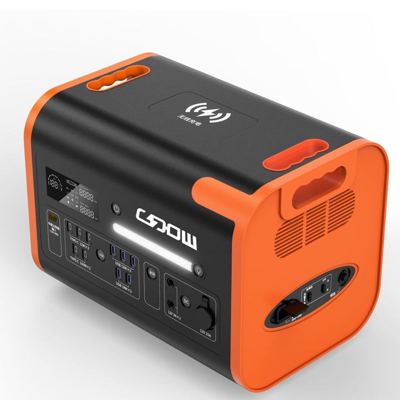 1500W Fast Charge Portable Power Station untuk Outdoor Office Medical AT22 2200W/2048wh