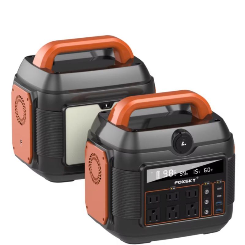 11W LED Pencahayaan 220V/110V AC Output 600W Lithium Baterai untuk Pembangkit Listrik Portable