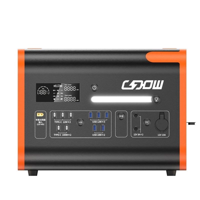 2200W/2048wh Pembangkit Listrik Portable Panel Surya Mode Pengisian 2000 Kali Jangka Hidup