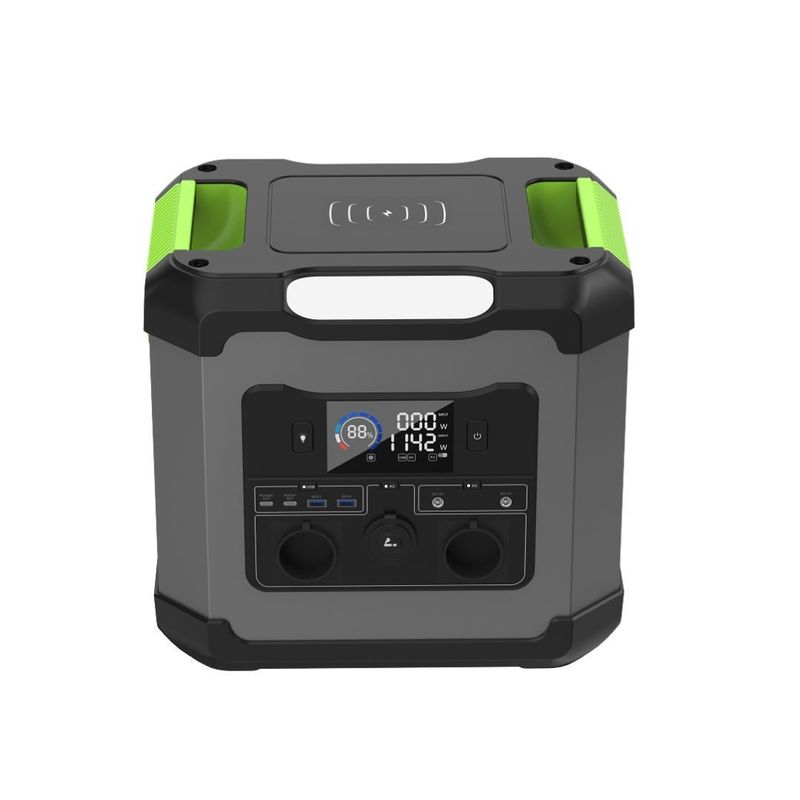 Stasiun listrik portabel 1500W Daya keluar AC dan Tipe-C2 Output 12V/2.25A untuk darurat