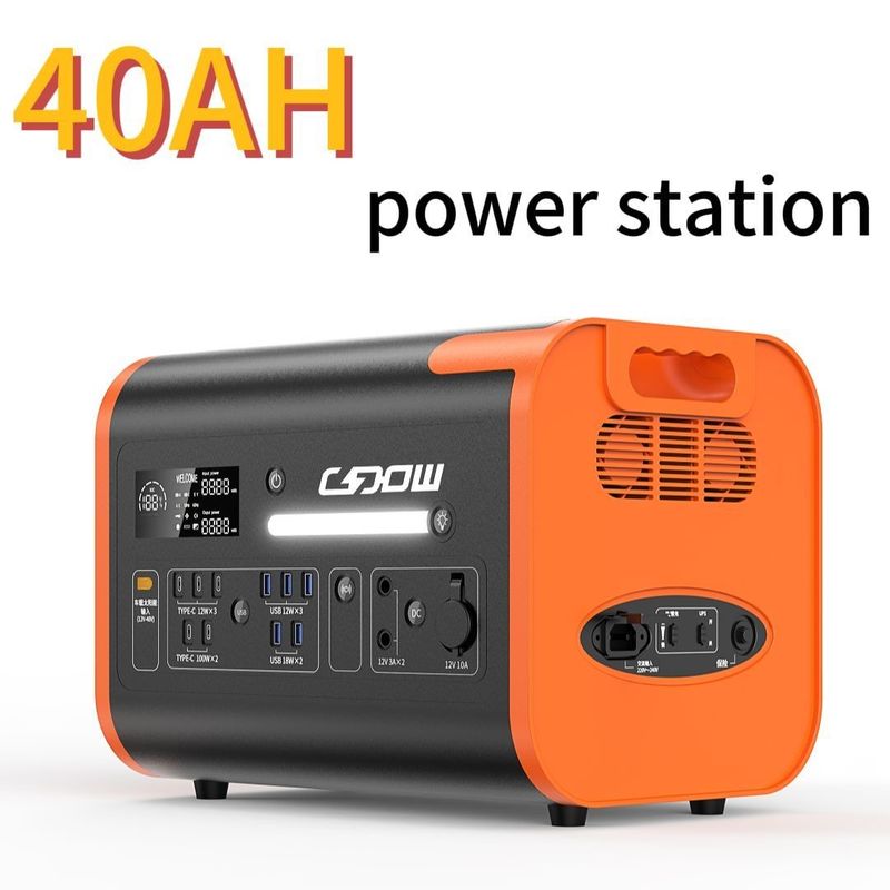 2200W/40ah Stasiun Listrik Portable Dukungan Panel Surya Pengisian untuk Daya Luar Ruang Mudah