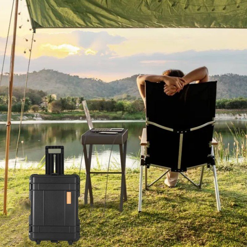 Hitam Disesuaikan 3000W/4000W/5000W/6000W/7000W Ponsel pembangkit listrik untuk darurat keluarga