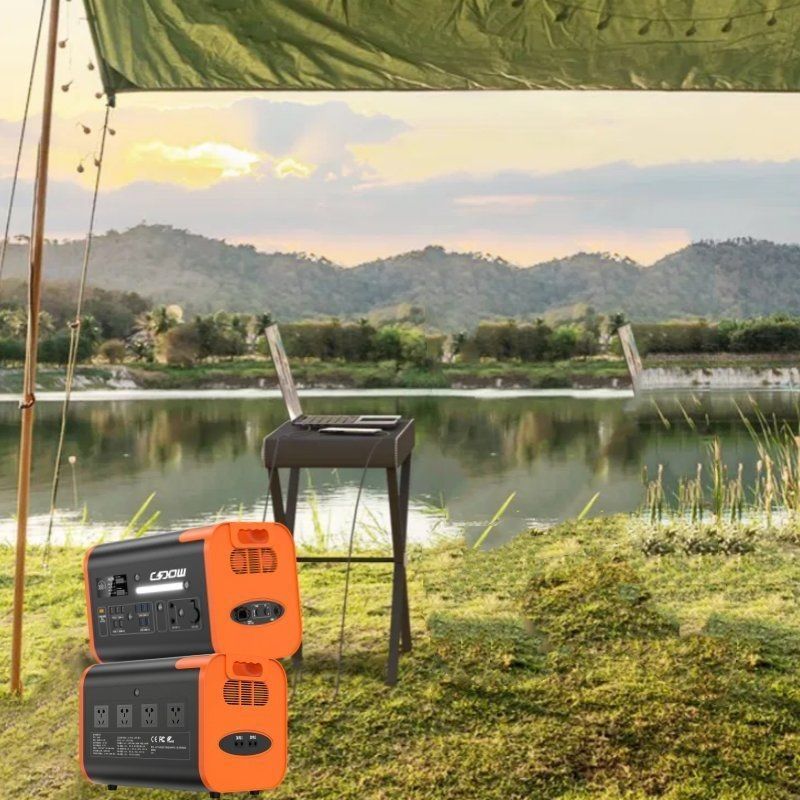 800W Pengisian Daya Surya 2200W/2048wh/40ah Pembangkit Listrik Portable untuk Wisata Luar Ruangan