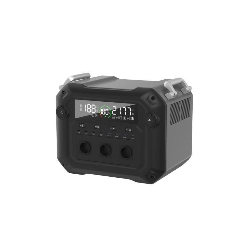 2500W All Output Socket USB Power Station Sistem penyimpanan energi dengan Daya Output AC