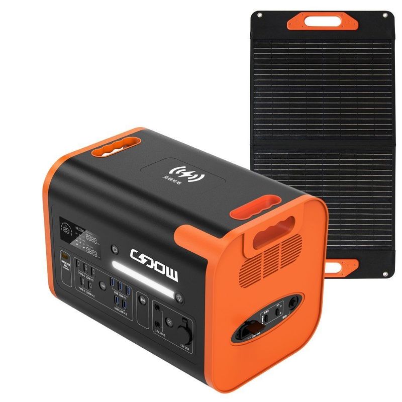 27.000kg Paket Berat Bruto Sertifikasi CE 2200W Generator Surya Portable untuk Outdoor