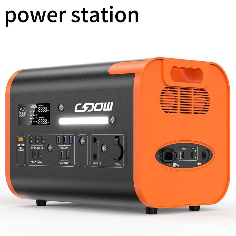 Stasiun Listrik Portable untuk Rumah dan Camping Luar 2200W 1500W Solar Panel Generator