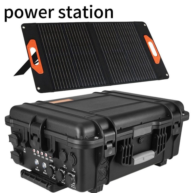 4000W Output Power Solar Panel Generator untuk Rumah dan Outdoor Camping Alternatif