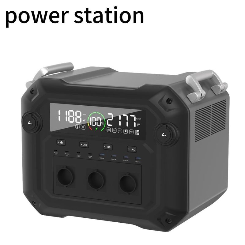 600W Max Solar Panel Input Direct Portable Power Station untuk Rumah dan Outdoor Camping