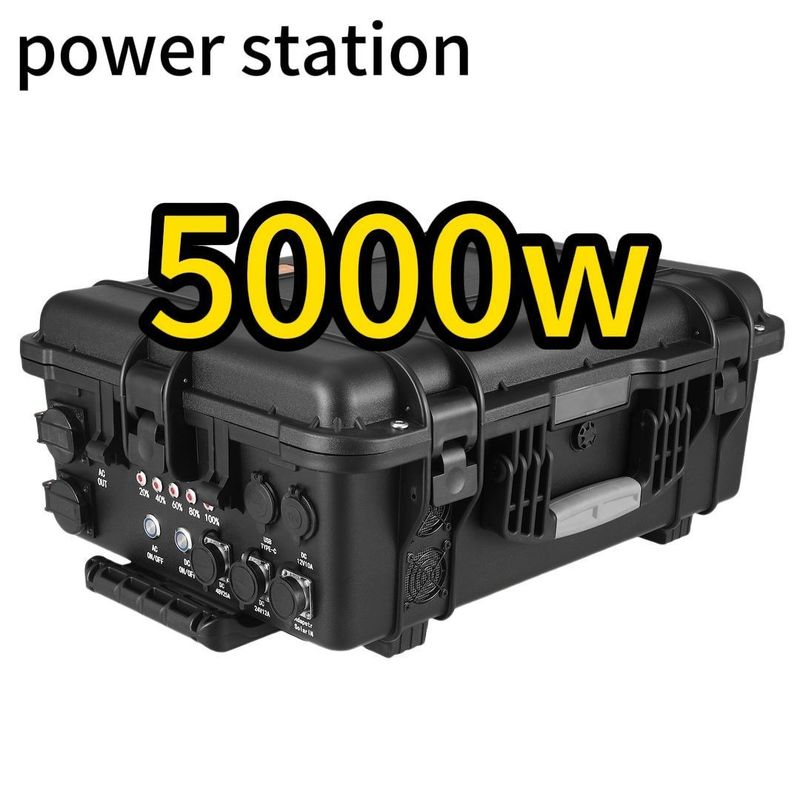 LT-50 5000W Outdoor Adventure Portable Power Station dengan bahan Shell ABS