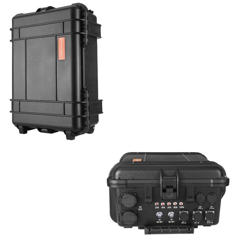 ST-70 7000W Penyimpanan Energi Surya Stasiun Listrik Portable Rumah Tangga Luar Ruang Dengan Inverter