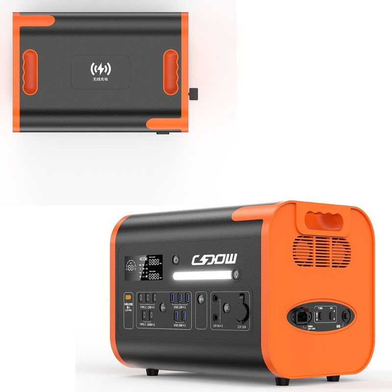 27kg Paket Berat Bruto 220V±5% AC Output 40ah Pembangkit Listrik Seluler dengan Inverter dan LiFePO4