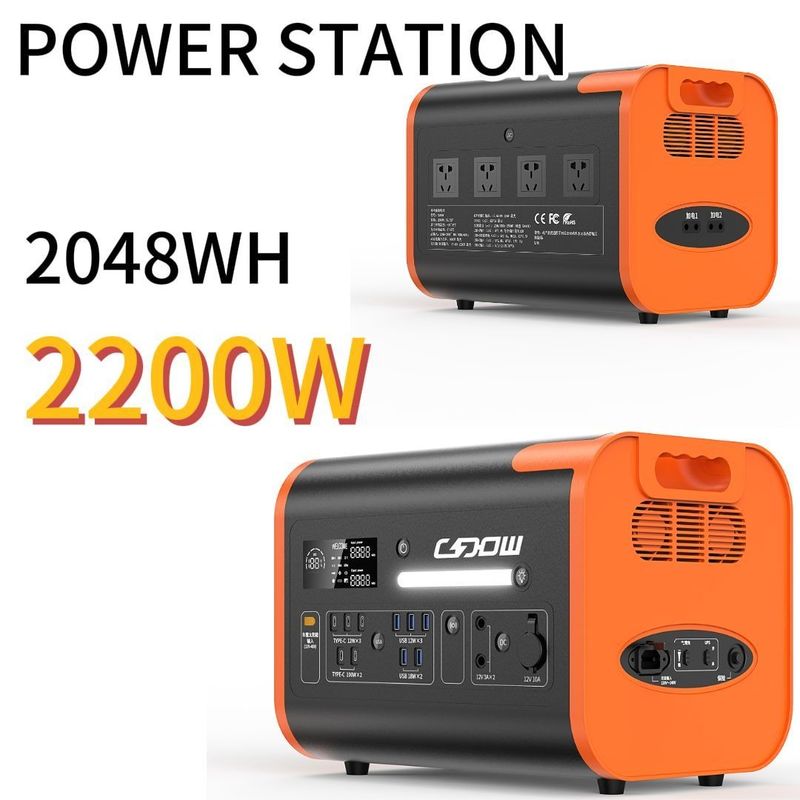 Stasiun Daya Surya Portable AC Socket Uni Eropa dengan Fungsi Pengisian USB
