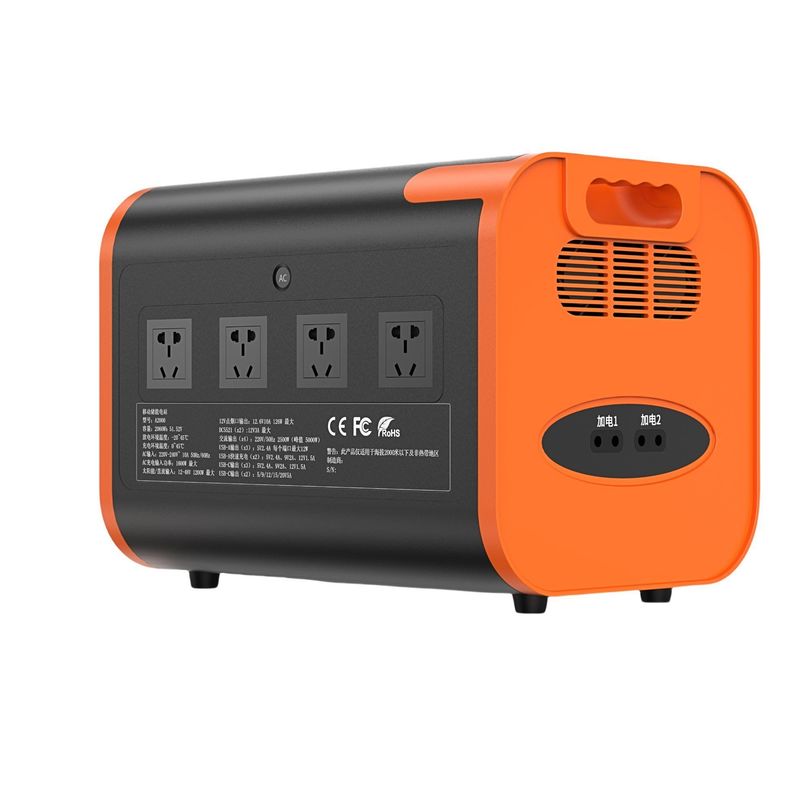 1000W 2200W Portable Solar Generator Battery Energy Storage System Stasiun Daya USB