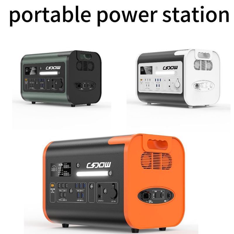 40Ah/110V/220V Mobile Rechargeable 2200W Camp Lithium Lithium Power Portable Station