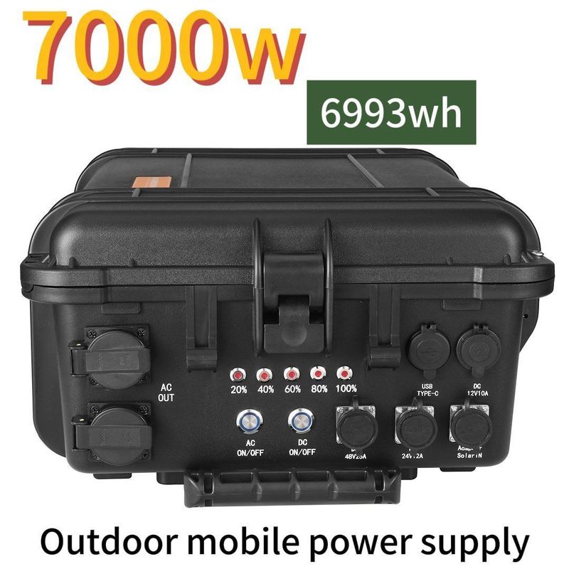 7000W/6993whlifepo4 Outdoor Portable Rechargeable Solar Wind Power Station untuk outdoor