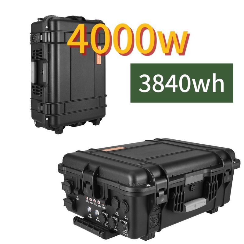 4000W Daya Keluar Stasiun Listrik Surya Portable Sempurna untuk berkemah dan daya siap pakai