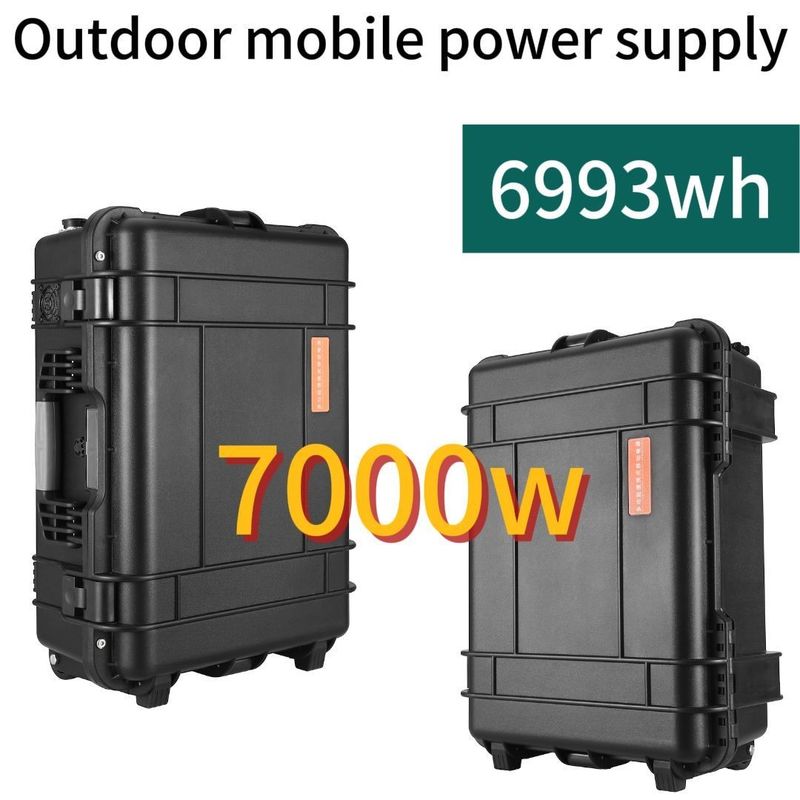 8000W Daya Puncak AC LiFePO4 Solar Generator Power Station untuk kebutuhan rumah tangga di luar ruangan