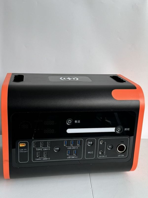 Stasiun listrik portabel 2200W UPS Masukan surya 800W Generator Pasokan listrik tanpa gangguan