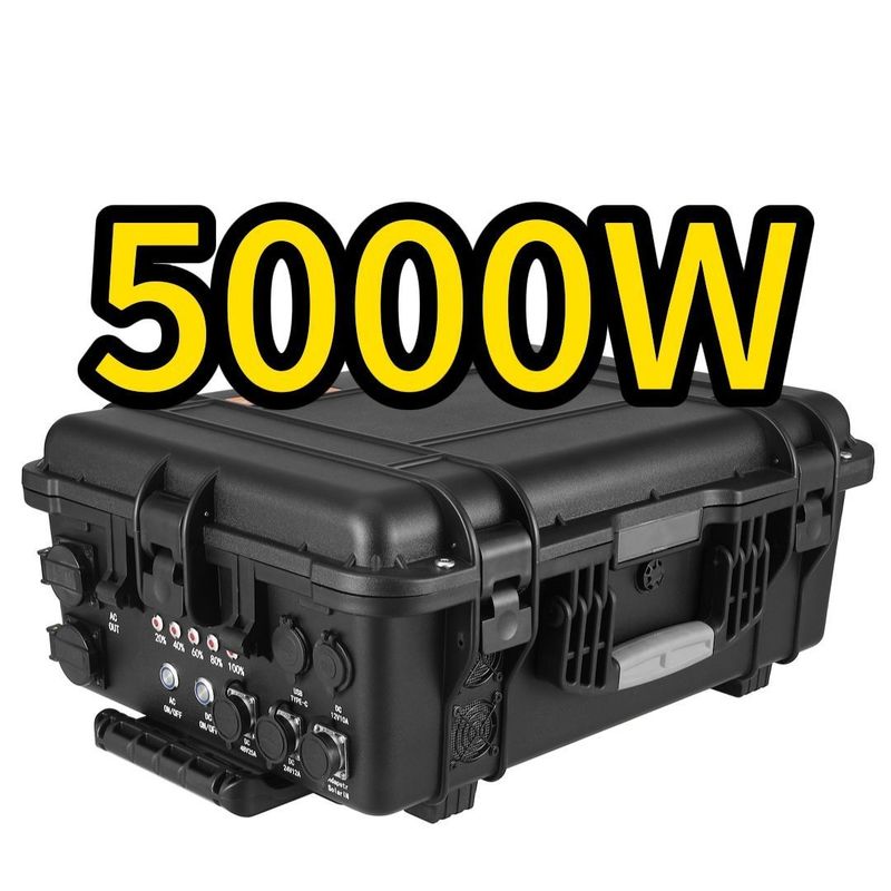 CE.Un38.3 Sertifikasi 5000W Lithium Battery Solar Generator untuk Pembangkit Listrik Portable