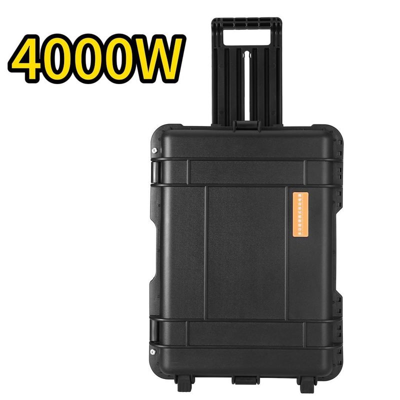 4000W Kapasitas Besar Lithium Battery Solar Generator Sempurna untuk Rumah RV dan Outdoor