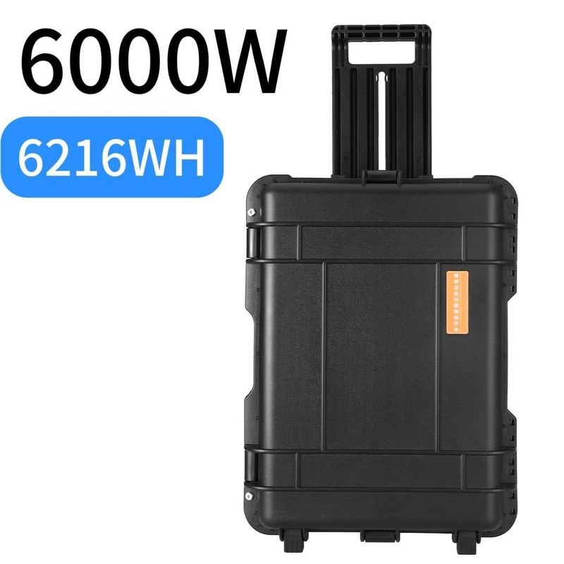 Outdoor Home RV 6000W Portable Power Station dengan AC Pure Sine Wave dan Kapasitas Besar