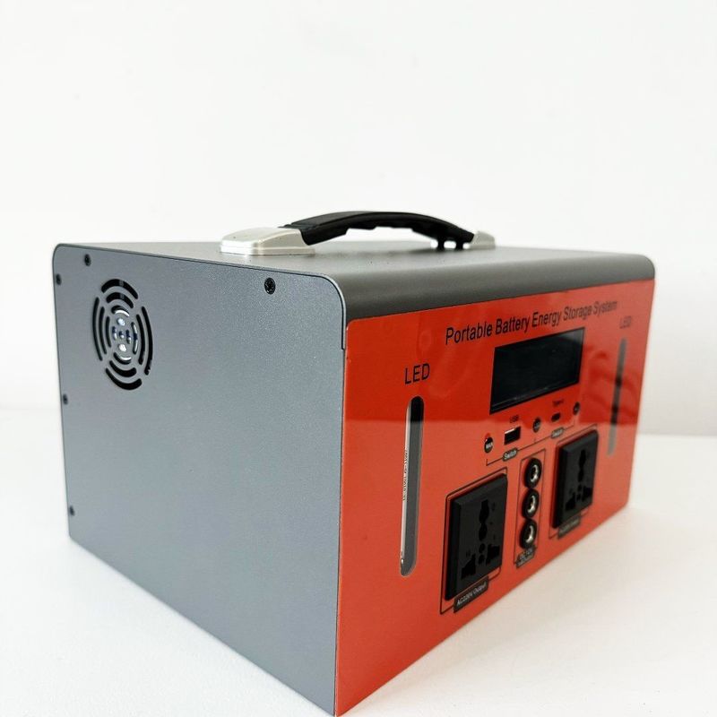 45W Panel Surya dan Baterai Lithium Stasiun Listrik Portable 300W 500W Generator Surya