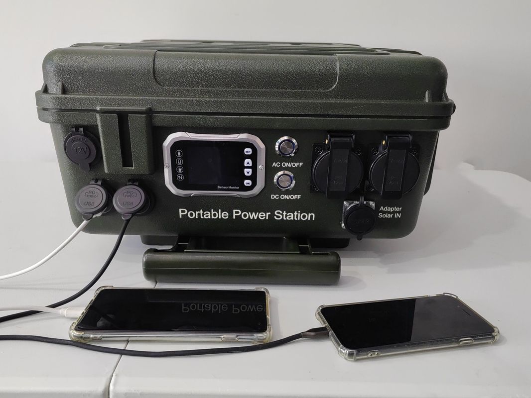 Daya Keluar 3000W Solar Energy Storage Power Station dengan Desain Portable Pull Rod