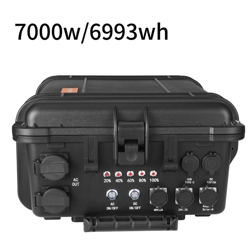 Shell Material ABS Alloy Portable Solar Power Station 3000W/5000W/7000W 4000W untuk ruangan