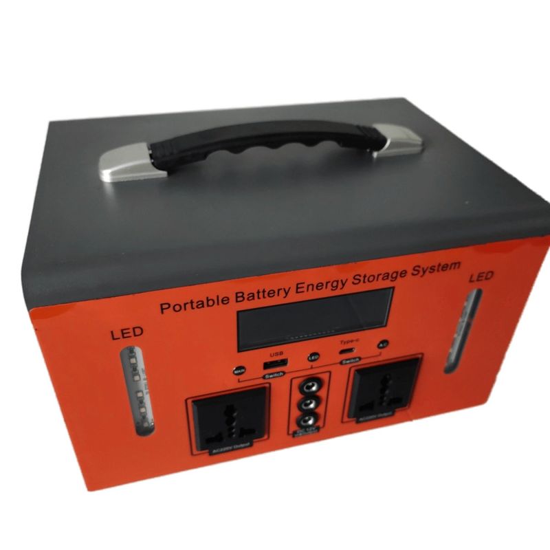 Stasiun listrik portabel 300W/500W dengan USB Port dan AC Power Base untuk berkemah atau tenaga darurat