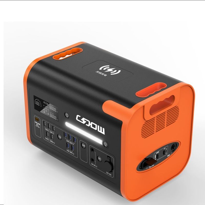 800W Max Daya Surya LiFePO4 Baterai Cadangan Daya Portable untuk Camping dan Outdoor