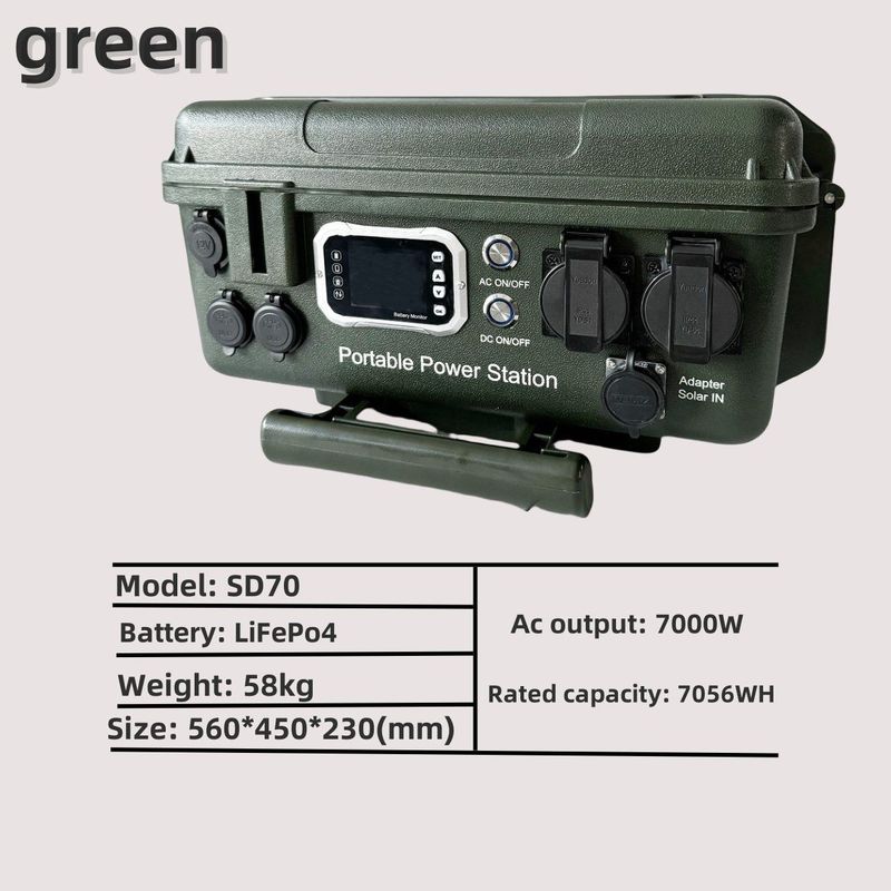 Baterai Lithium 6kw/7kw/5kw Pembangkit Listrik Portable untuk Produksi Oksigen dan Pencahayaan