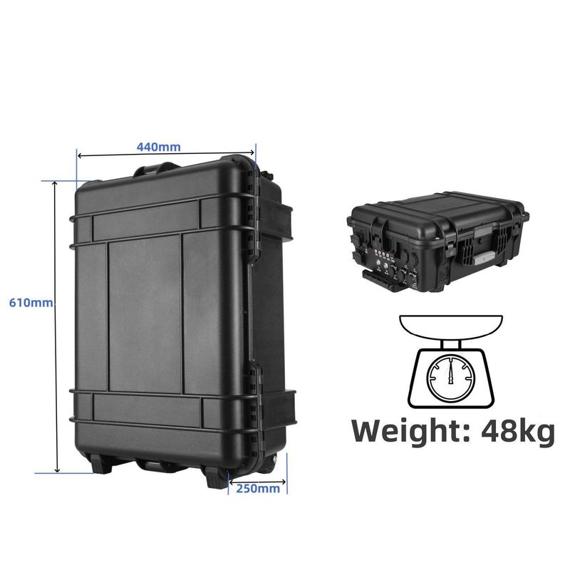 5000W/4800W Baterai UPS Portable Power Station untuk Rumah Luar 6-7 jam Waktu pengisian