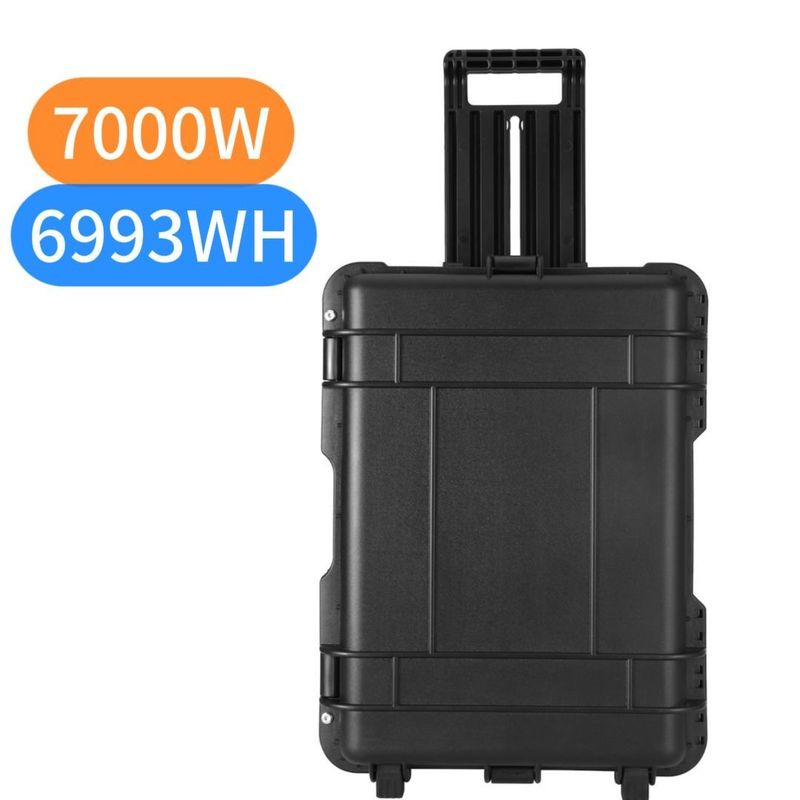 AC Pure Sinus Wave Output 7000W Outdoor Power Station LiFePO4 Portable Solar Generator