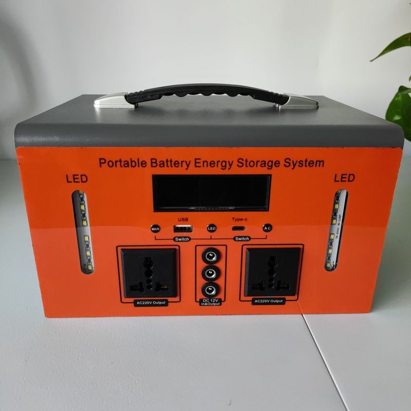 Pembangkit Listrik Portabel 300W/500W untuk Berkemah dan Rumah Darurat USB DC Output 5V/10W Max
