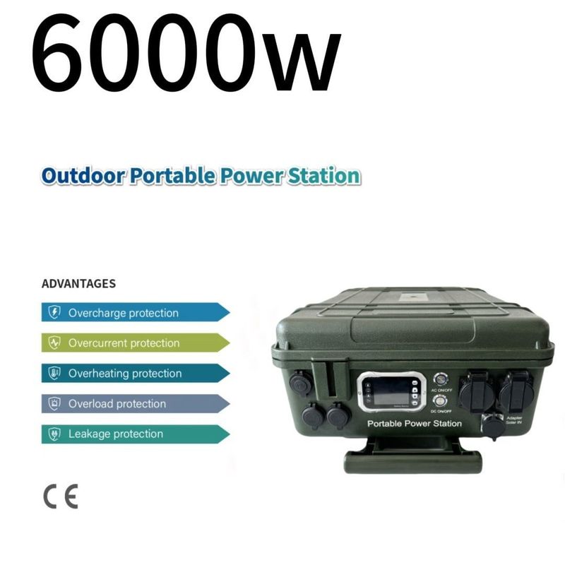 Generator 6000W / 110V / 230V dengan panel surya mengisi sumber daya darurat Anda