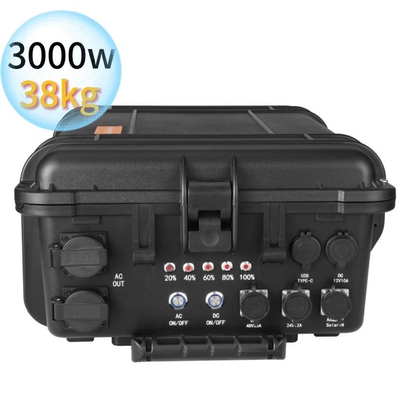 Stasiun listrik portabel super besar hitam 3kw/4kw/5kw/6kw/7kw penyimpanan energi darurat